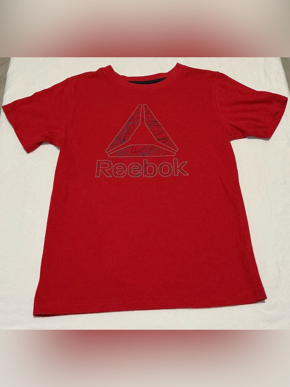 Reebok Boys Red Logo Graphic T-Shirt Size 6/7